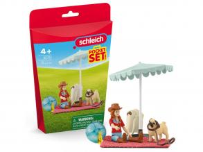 Schleich: Hannah és mopsz kutyusa kirándulása a tóhoz játékszett (42751)
