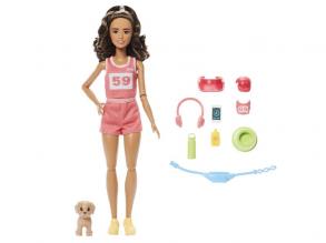 Barbie feltöltődés - futó Barbie baba kiegészítőkkel