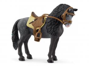 Schleich: Pura Raza Spanyol kanca nyereggel ló figura (42708)
