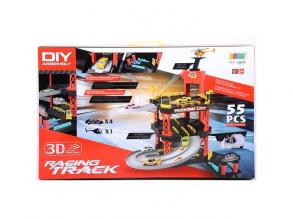 Parkoló autókkal és helikopterrel 55db-os