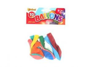 Szülinapi lufi, színes, 10 darab, többféle változat