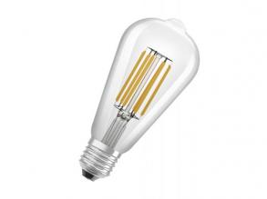 LEDVANCE , LED CLASSIC EDISON ENERGY EFFICIENCY A S , LED égő , E27 , 4 W , 3000 K , Meleg fehér , IP20 , Átlátszó