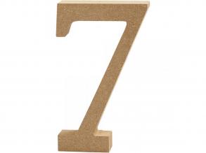 MDF fa szám, 7 - 8 cm, 1 db