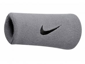Nike Swoosh Doublewide Nike EQ csuklópánt matt ezüst/fekete