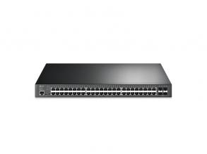 TP-Link TL-SG3452XP JetStream 48xGbE LAN 4x10GbE SFP+ port L2+ menedzselhető PoE+ switch