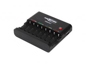 Ansmann 8-utas/USB/csepptöltés akkumulátortöltő 8xAA/AAA NiMH akkuhoz