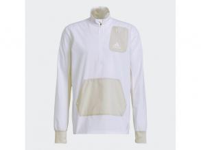 1/2 Zip P.B M Adidas férfi tört fehér színű futófelső