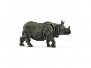 Műanyag Rinocélosz figura, 14,3 x 6,5 x 4,8 cm