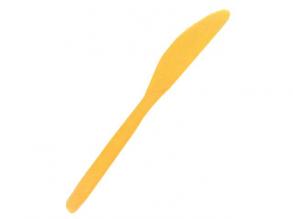 Sárga műanyag kés 10db