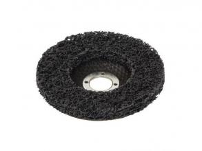 Lev Scotch-Brite néger csiszolótárcsa (nylon tárcsa) hordozótesttel 125x22,2mm