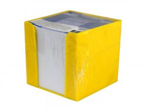 Jegyzettömb citromsárga tartóban 750 lapos 9x9x9cm