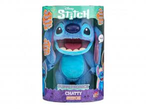 Disney Stitch Deluxe animatronikus mozgó-és beszélő plüssfigura, 32 cm