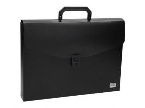 Spirit: Fekete, csatos irattartó mappa A4 fogantyúval