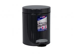 EUROGOLD SIRIUS 5l 19x24cm antracit szürke pedálos szemetes