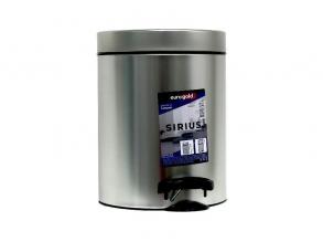 EUROGOLD SIRIUS 5l 19x24cm ezüst pedálos szemetes