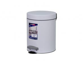 EUROGOLD SIRIUS 5l 19x24cm fehér pedálos szemetes