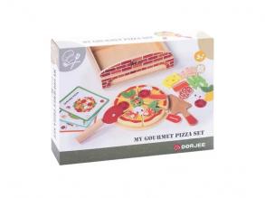 Gourmet pizza készlet fából, 20 darabos