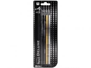 Spirit: Deluxe grafit ceruza fekete fa 4db-os szett