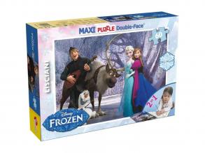 Jégvarázs Móka és zene 2 az 1-ben 60db-os maxi puzzle és színező 70x50cm - Lisciani