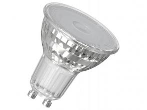 LEDVANCE , LED PAR16 P , LED égő , GU10 , 6.9 W , 2700 K , Meleg fehér , IP20 , Átlátszó