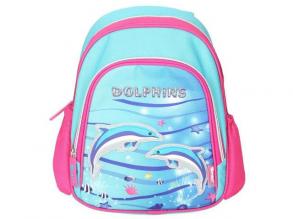 Spirit: Delfinek lekerekített iskolatáska, hátizsák 24x13x31cm