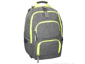 Spirit: E-Bag szürke és neon lekerekített iskolatáska, hátizsák