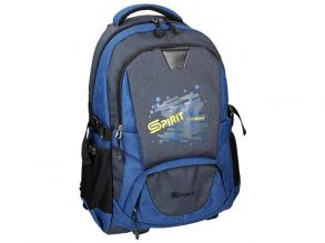 Spirit: Crew kék és szürke lekerekített iskolatáska, hátizsák