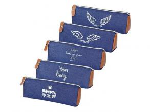 Spirit: Cruises kék színű hengeres tolltartó 5 féle mintával 19x7cm