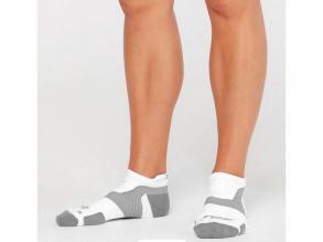 Vectr Lightcushion Noshow Zokni 2XU unisex fehér/szürke színű training zokni