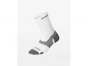 Vectr Light Cushion Crew 2XU unisex fehér/szürke színű training zokni