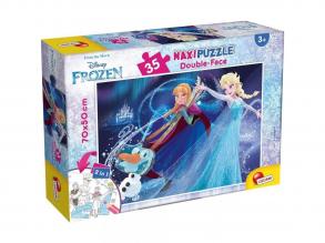 Jégvarázs 2 az 1-ben 35db-os maxi puzzle és színező 70x50cm - Lisciani