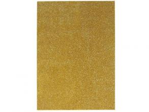 Spirit: Öntapadós csillámos dekorációs habszivacs lap arany színben A/4 1db