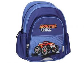 Spirit: Monster Truck kék színű lekerekített ergonómikus iskolatáska