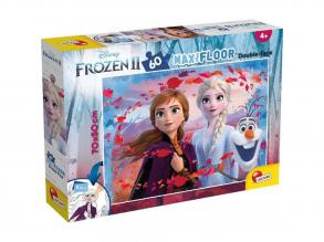 Jégvarázs 2 az 1-ben maxi 60db-os puzzle és színező 70x50cm - Lisciani
