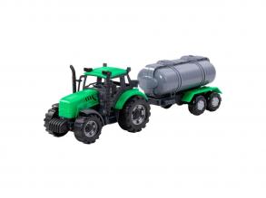 Cavallino traktor tartálykocsival, zöld, 1:32 méretarányú