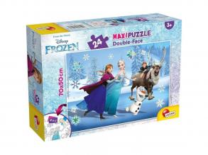 Jégvarázs 2 az 1-ben maxi 24db-os puzzle és színező 70x50cm - Lisciani