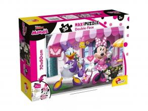 Minnie egér 2 az 1-ben 35db-os maxi puzzle és színező 70x50cm - Lisciani