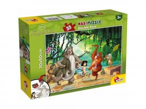 A Dzungel könyve 2 az 1-ben 35db-os maxi puzzle és színező 70x50cm - Lisciani