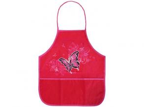 Spirit: Pillangó mintás piros festő kötény