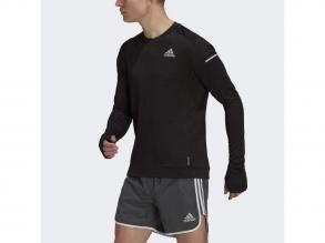 Cooler Longslee Adidas férfi fekete színű futás hosszú ujjú póló