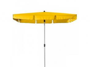 Doppler Active szögletes napernyő, 180x120 cm, sárga színben, ezüst színű vázzal