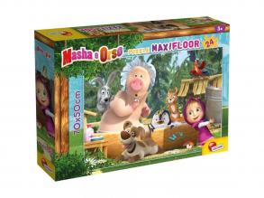 Mása és a medve fürdőzés 24db-os maxi padló puzzle 70x50cm - Lisciani