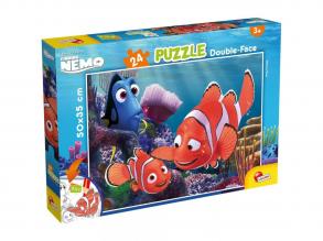 Némó nyomában 2 az 1-ben 24db-os puzzle és színező 50x35cm - Lisciani