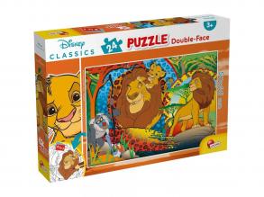 Oroszlánkirály 2 az 1-ben 24db-os puzzle és színező 50x35cm - Lisciani