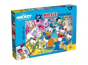 Disney Donald kacsa 2 az 1-ben 24db-os puzzle és színező 50x35cm - Lisciani