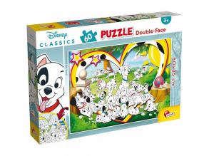 Disney 101 kiskutya 2 az 1-ben 60db-os puzzle és színező 50x35cm - Lisciani