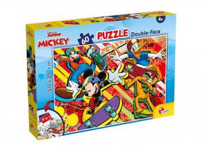 Mickey egér 2 az 1-ben 60db-os puzzle és színező 50x35cm - Lisciani