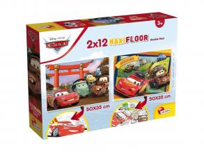 Verdák 2 az 1-ben 2x12db-os maxi puzzle és színező - Lisciani