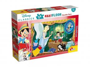 Disney Pinokkió 2 az 1-ben maxi 24db-os puzzle és színező 70x50cm - Lisciani