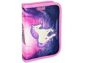 Spirit: Unikornis 3D mintás kihajtható töltött tolltartó 50db